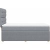 Box spring postel s matrací 80x200 cm textil [3294192] (Barva Černá)