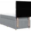 Box spring postel s matrací 80x200 cm textil [3294192] (Barva Černá)