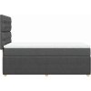 Box spring postel s matrací 80x200 cm textil [3294192] (Barva Černá)