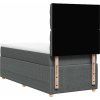 Box spring postel s matrací 80x200 cm textil [3294192] (Barva Černá)