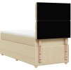 Box spring postel s matrací 80x200 cm textil [3294192] (Barva Černá)