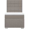 Box spring postel s matrací 80 x 200 cm textil [3290316] (Barva Tmavě šedá)