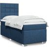 Box spring postel s matrací 80 x 200 cm textil [3290316] (Barva Tmavě šedá)