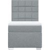 Box spring postel s matrací 80 x 200 cm textil [3290316] (Barva Tmavě šedá)