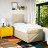 Box spring postel s matrací 80 x 200 cm textil [3290316] (Barva Tmavě šedá)