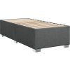 Box spring postel s matrací 80 x 200 cm textil [3290316] (Barva Tmavě šedá)
