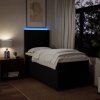 Box spring postel s matrací 80 x 200 cm textil [3292621] (Barva Modrá)
