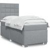 Box spring postel s matrací 80 x 200 cm textil [3292621] (Barva Modrá)
