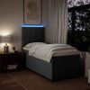 Box spring postel s matrací 80 x 200 cm textil [3292621] (Barva Modrá)