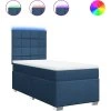 Box spring postel s matrací 80 x 200 cm textil [3292621] (Barva Modrá)