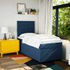Box spring postel s matrací 80 x 200 cm textil [3292621] (Barva Modrá)