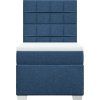 Box spring postel s matrací 80 x 200 cm textil [3292621] (Barva Modrá)