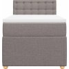 Box spring postel s matrací 80x200 cm textil [3287297] (Barva Světle šedá)