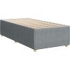 Box spring postel s matrací 80x200 cm textil [3287297] (Barva Světle šedá)