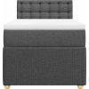 Box spring postel s matrací 80x200 cm textil [3287297] (Barva Světle šedá)