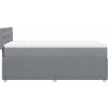 Box spring postel s matrací 80x200 cm textil [3287297] (Barva Světle šedá)