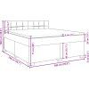Box spring postel s matrací 180x200 cm samet [3288680] (Barva Černá)