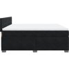 Box spring postel s matrací 180x200 cm samet [3288680] (Barva Černá)