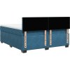 Box spring postel s matrací 180x200 cm samet [3288680] (Barva Černá)