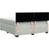 Box spring postel s matrací 180x200 cm samet [3288680] (Barva Černá)