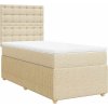 Box spring postel s matrací 80x200 cm textil [3294197] (Barva Světle šedá)