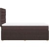 Box spring postel s matrací 80x200 cm textil [3294197] (Barva Světle šedá)