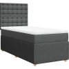 Box spring postel s matrací 80x200 cm textil [3294197] (Barva Světle šedá)