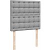 Box spring postel s matrací 80x200 cm textil [3291898] (Barva Tmavě šedá)