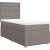 Box spring postel s matrací 80x200 cm textil [3291898] (Barva Tmavě šedá)