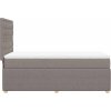 Box spring postel s matrací 80x200 cm textil [3291898] (Barva Tmavě šedá)