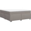 Box spring postel s matrací 180x200 cm textil [3285156] (Barva Krémová)