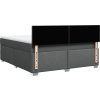 Box spring postel s matrací 180x200 cm textil [3285961] (Barva Tmavě šedá)
