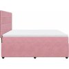 Box spring postel s matrací 180 x 200 cm samet [3294711] (Barva Růžová)