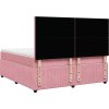 Box spring postel s matrací 180 x 200 cm samet [3294711] (Barva Růžová)