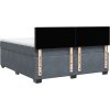 Box spring postel s matrací 180x200 cm samet [3286380] (Barva Černá)