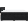 Box spring postel s matrací 180x200 cm samet [3286380] (Barva Černá)