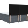 Box spring postel s matrací 180x200 cm samet [3292408] (Barva Černá)
