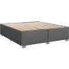 Box spring postel s matrací 180x200 cm textil [3292881] (Barva Světle šedá)