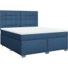 Box spring postel s matrací 180x200 cm textil [3292869] (Barva Černá)