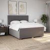 Box spring postel s matrací 180x200 cm textil [3292869] (Barva Černá)