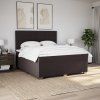 Box spring postel s matrací 180x200 cm textil [3292869] (Barva Černá)