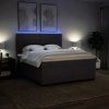 Box spring postel s matrací 180x200 cm textil [3292869] (Barva Černá)
