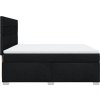 Box spring postel s matrací 180x200 cm textil [3292869] (Barva Černá)