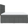 Box spring postel s matrací 180x200 cm textil [3294045] (Barva Krémová)