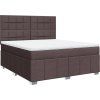 Box spring postel s matrací 180x200 cm textil [3294047] (Barva Světle šedá)