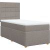 Box spring postel s matrací 80x200 cm textil [3291107] (Barva Světle šedá)