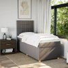 Box spring postel s matrací 80x200 cm textil [3291107] (Barva Světle šedá)