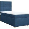 Box spring postel s matrací 80x200 cm textil [3291107] (Barva Světle šedá)