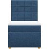 Box spring postel s matrací 80x200 cm textil [3291107] (Barva Světle šedá)