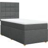 Box spring postel s matrací 80x200 cm textil [3291107] (Barva Světle šedá)